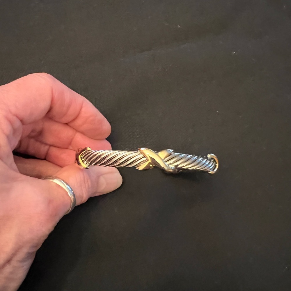 Beautiful Silver and gold cuff bracelet